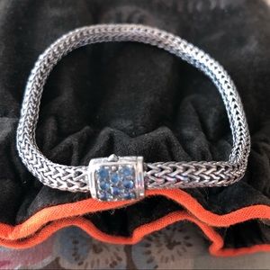 John Hardy Classic Bracelet With Blue Sapphires